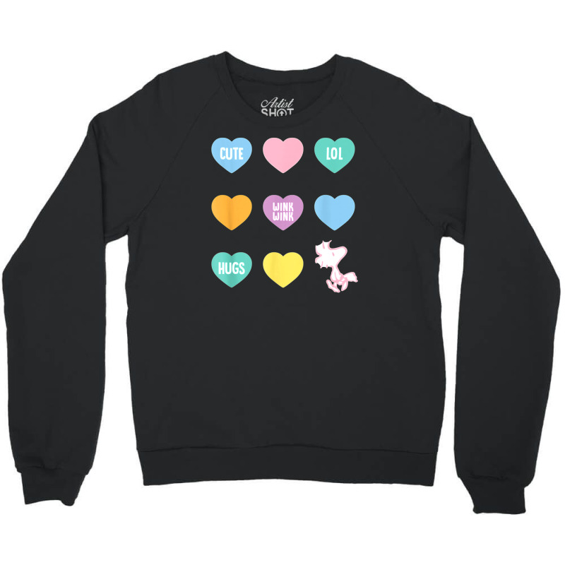 Peanuts Valentine Candy Heart Crewneck Sweatshirt | Artistshot