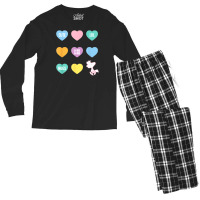 Peanuts Valentine Candy Heart Men's Long Sleeve Pajama Set | Artistshot