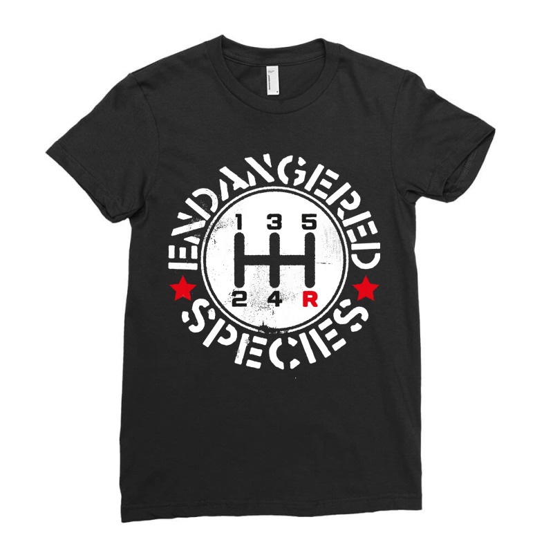 Manual Transmission Endangered Species Ladies Fitted T-Shirt by PamelaAnnHarris | Artistshot