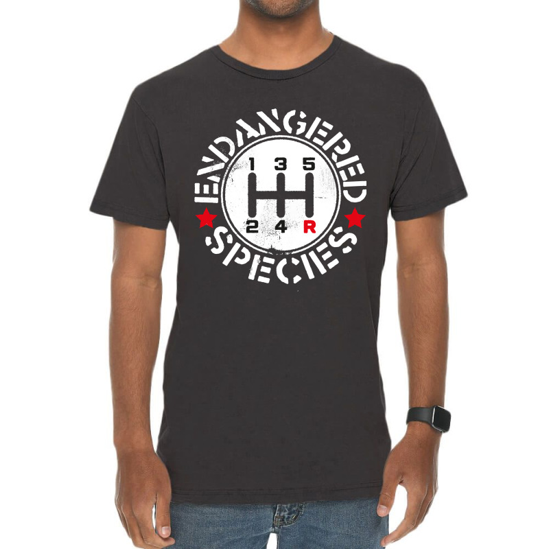 Manual Transmission Endangered Species Vintage T-shirt | Artistshot