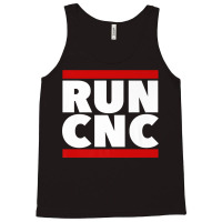 Run Cnc . Funny Machinist Engineer G-code For Fans Tank Top | Artistshot