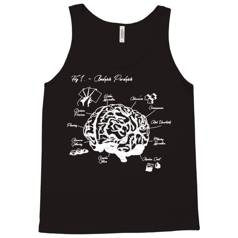 Analysis Paralysis White Print Classic Tank Top by cm-arts | Artistshot