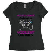 Humorous Games Gaming Gamer Women's Triblend Scoop T-shirt | Artistshot
