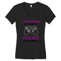 Humorous Games Gaming Gamer Women's V-neck T-shirt | Artistshot