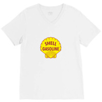 Shell Gasoline V-neck Tee | Artistshot