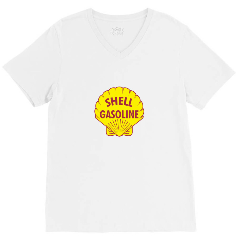 Shell Gasoline V-neck Tee | Artistshot