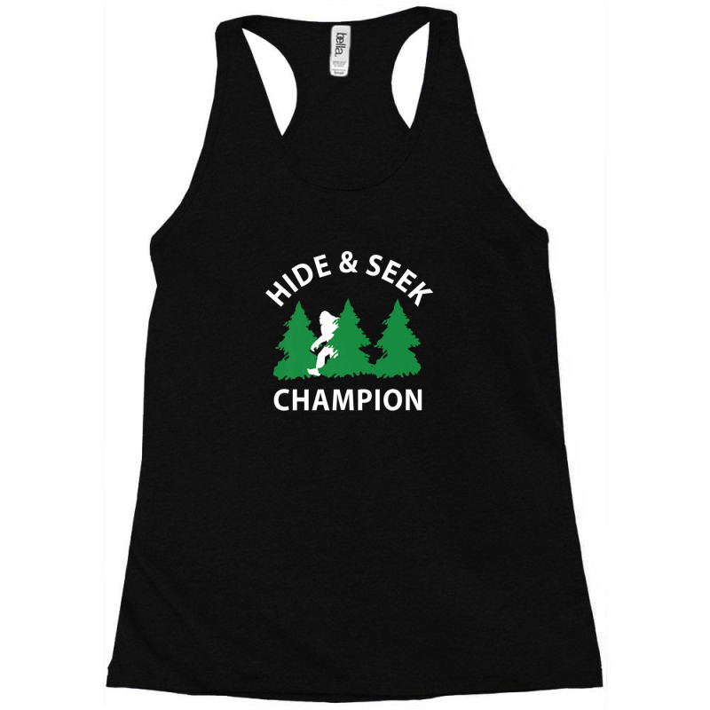 Bigfoot Hide And Seek Champion Racerback Tank by KadeBarry | Artistshot