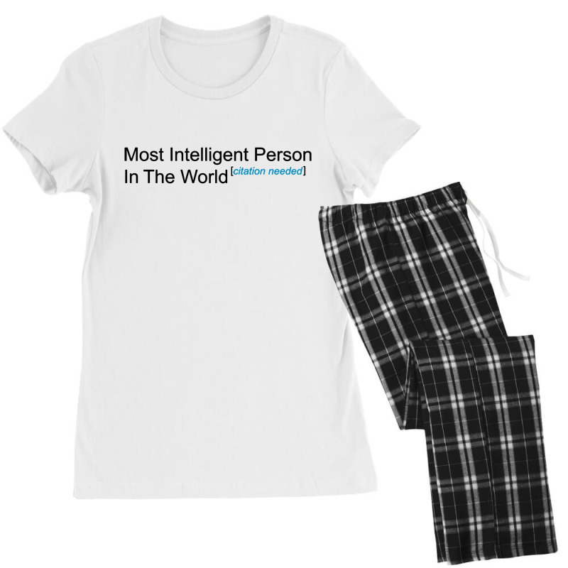 Most Intelligent Person In The World Citation Needed Women's Pajamas Set by Gubraxx | Artistshot