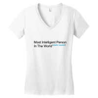 Most Intelligent Person In The World Citation Needed Women's V-neck T-shirt | Artistshot