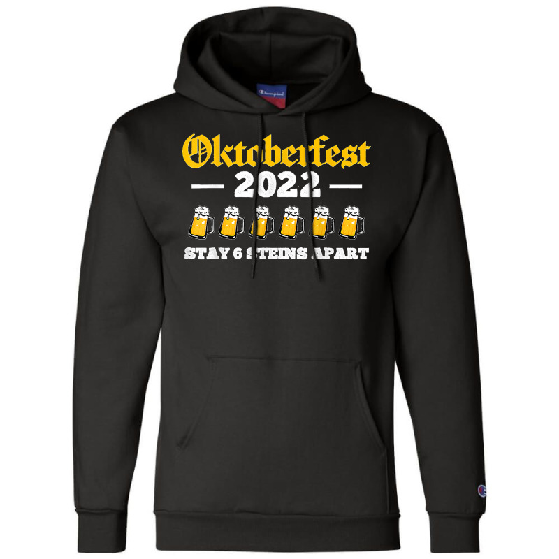 Oktoberfest 2022 6 Stein Apart Beer October Champion Hoodie by saterseim | Artistshot