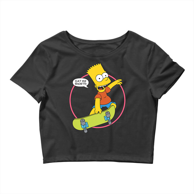 The Simpsons Bart Simpson Eat My Shorts Crop Top by CUSER3772 | Artistshot