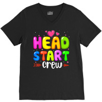 Head Start Crew Teacher Early Childhood Education Preschool T Shirt V-neck Tee | Artistshot