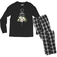 Phlebotomist Life Injection Phlebotomy Flowers Syringe For Fans Men's Long Sleeve Pajama Set | Artistshot