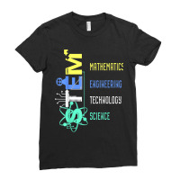 Stem Education Science Teacher Math Engineer Technology For Fans Ladies Fitted T-shirt | Artistshot