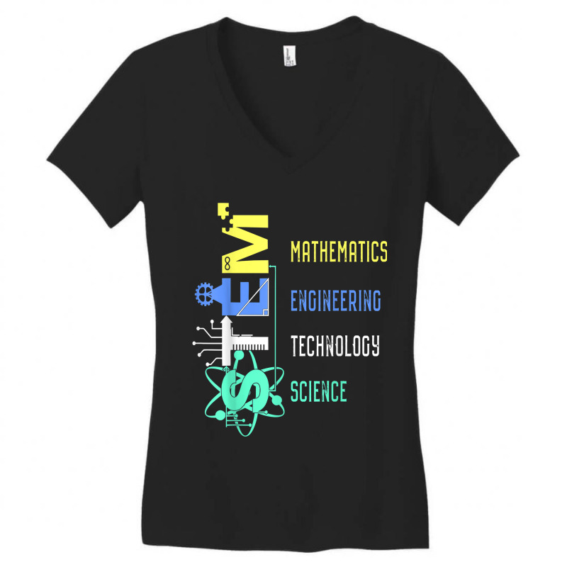 Stem Education Science Teacher Math Engineer Technology For Fans Women's V-Neck T-Shirt by SonjaBogenschutz | Artistshot