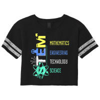 Stem Education Science Teacher Math Engineer Technology For Fans Scorecard Crop Tee | Artistshot