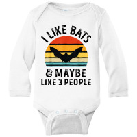 I Like Bats Long Sleeve Baby Bodysuit | Artistshot