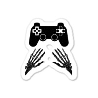 Funny Gamer Halloween Spooky Skeleton Hands Gift Kids Boys Girls Teens Sticker | Artistshot