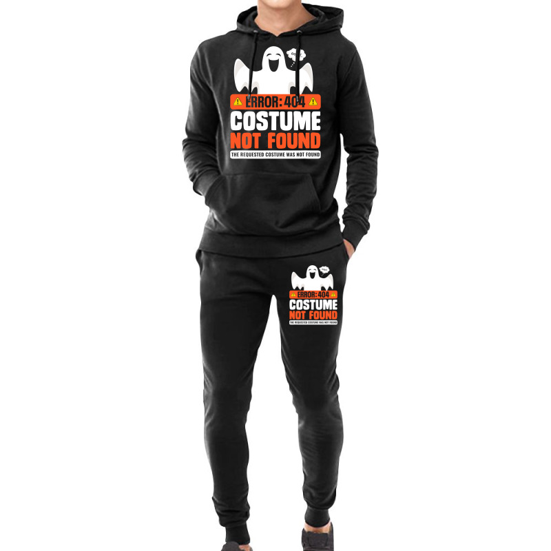 Error 404 Costume Not Found  Womens Men Halloween Ghost Hoodie & Jogger Set | Artistshot