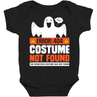 Error 404 Costume Not Found  Womens Men Halloween Ghost Baby Bodysuit | Artistshot