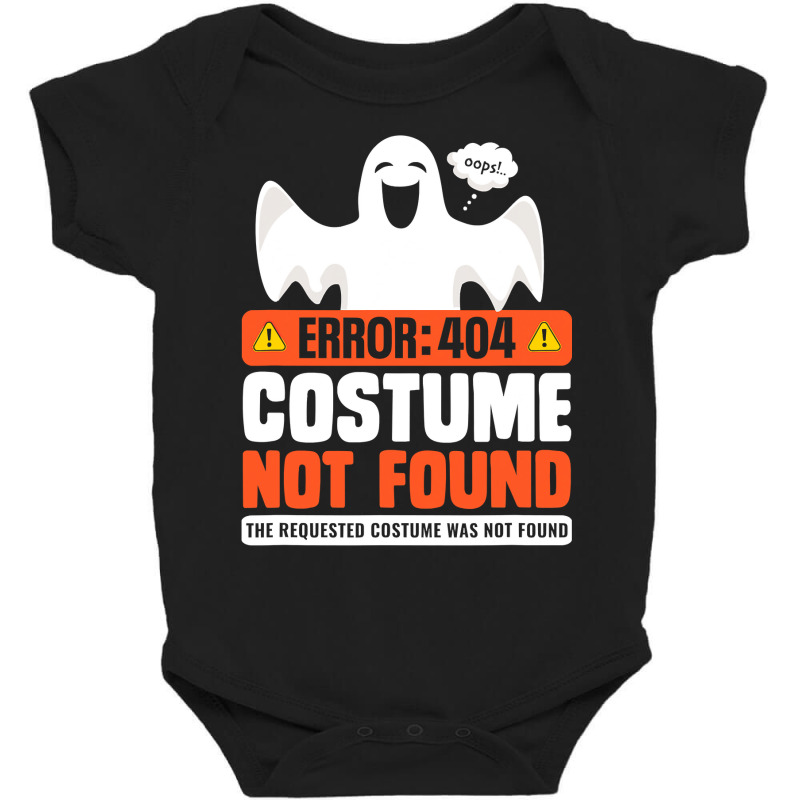 Error 404 Costume Not Found  Womens Men Halloween Ghost Baby Bodysuit | Artistshot