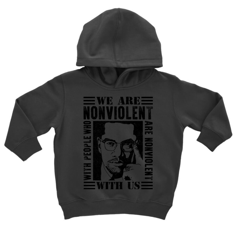 Blm Built By Black Malcom X T-shirt Toddler Hoodie by webberkyla | Artistshot