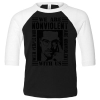 Blm Built By Black Malcom X T-shirt Toddler 3/4 Sleeve Tee | Artistshot