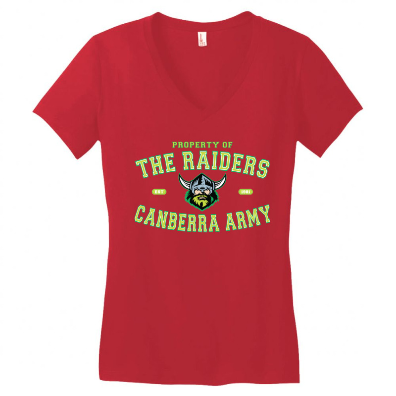 Nrl The Canberra Raiders Army Women's V-Neck T-Shirt by PamelaAnnHarris | Artistshot