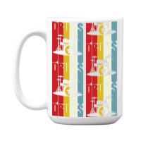 Retro Drums Drummer Gift Idea S S Vintage 15 Oz Coffee Mug | Artistshot