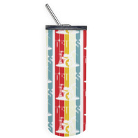 Retro Drums Drummer Gift Idea S S Vintage Skinny Tumbler | Artistshot