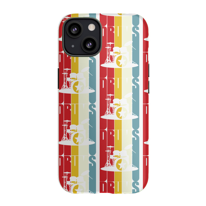 Retro Drums Drummer Gift Idea S S Vintage Iphone 13 Case | Artistshot