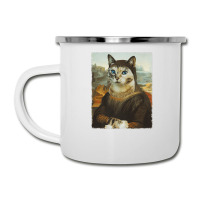 Mona Lisa Cat Camper Cup | Artistshot