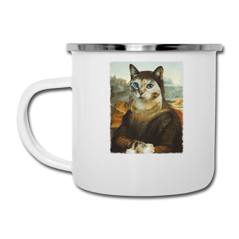 Mona Lisa Cat Camper Cup | Artistshot