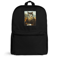 Mona Lisa Cat Backpack | Artistshot