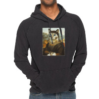 Mona Lisa Cat Vintage Hoodie | Artistshot