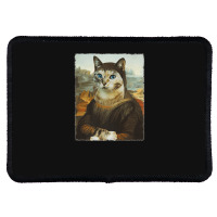 Mona Lisa Cat Rectangle Patch | Artistshot