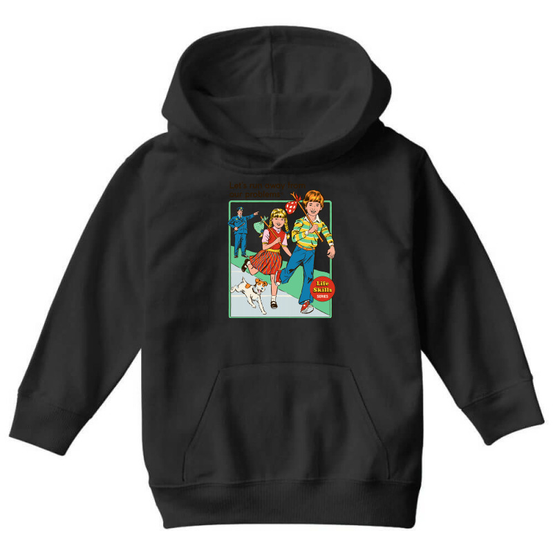 Let's Run Away Youth Hoodie by cm-arts | Artistshot