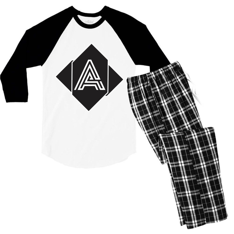 Letter A Design Art Men's 3/4 Sleeve Pajama Set by cm-arts | Artistshot