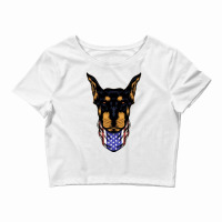 Doberman Bandana Crop Top | Artistshot