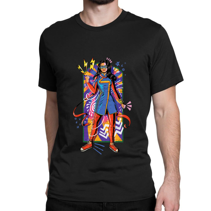 Ms. Kamala Khan Mural Art Classic T-shirt | Artistshot