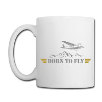 Born To Fly  Pilot Plane - Single Airplane Coffee Mug | Artistshot