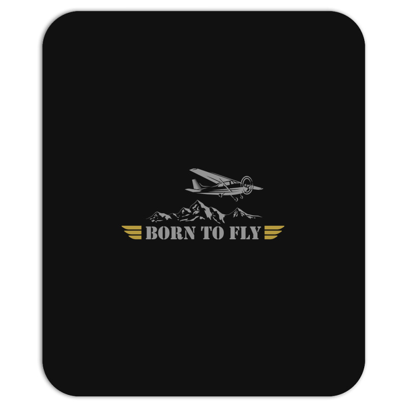 Born To Fly  Pilot Plane - Single Airplane Mousepad | Artistshot