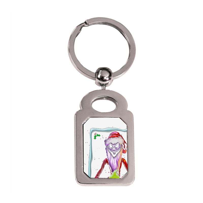 You Can't Stop Christmas From Coming Silver Rectangle Keychain | Artistshot