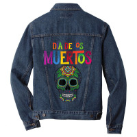 Dia De Los Muertos Celebration Sugar Skull Calavera Men Denim Jacket | Artistshot