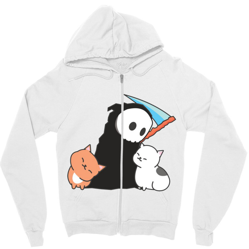 Cat Rides Hallowee Zipper Hoodie | Artistshot