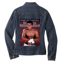 Mens Best Muscle Man Day Gift Ladies Denim Jacket | Artistshot