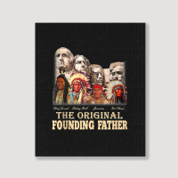 The-original,founding,fathers,natives,american,t-shirt Portrait Canvas Print | Artistshot