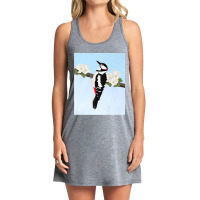 Woodpecker Bird Art Birdlover Birdwatcher Animal Biologist Premium Tank Dress | Artistshot