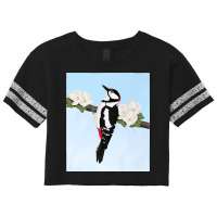 Woodpecker Bird Art Birdlover Birdwatcher Animal Biologist Premium Scorecard Crop Tee | Artistshot