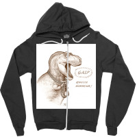 Pearl-clutching Tyrannosaur Zipper Hoodie | Artistshot